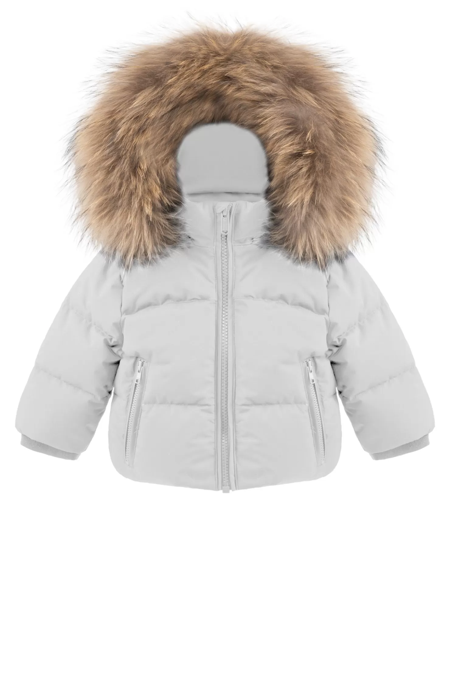 Baby-Bomboogie Baby Polyester Daunenjacke Mit Kapuze Und Echtem Pelz