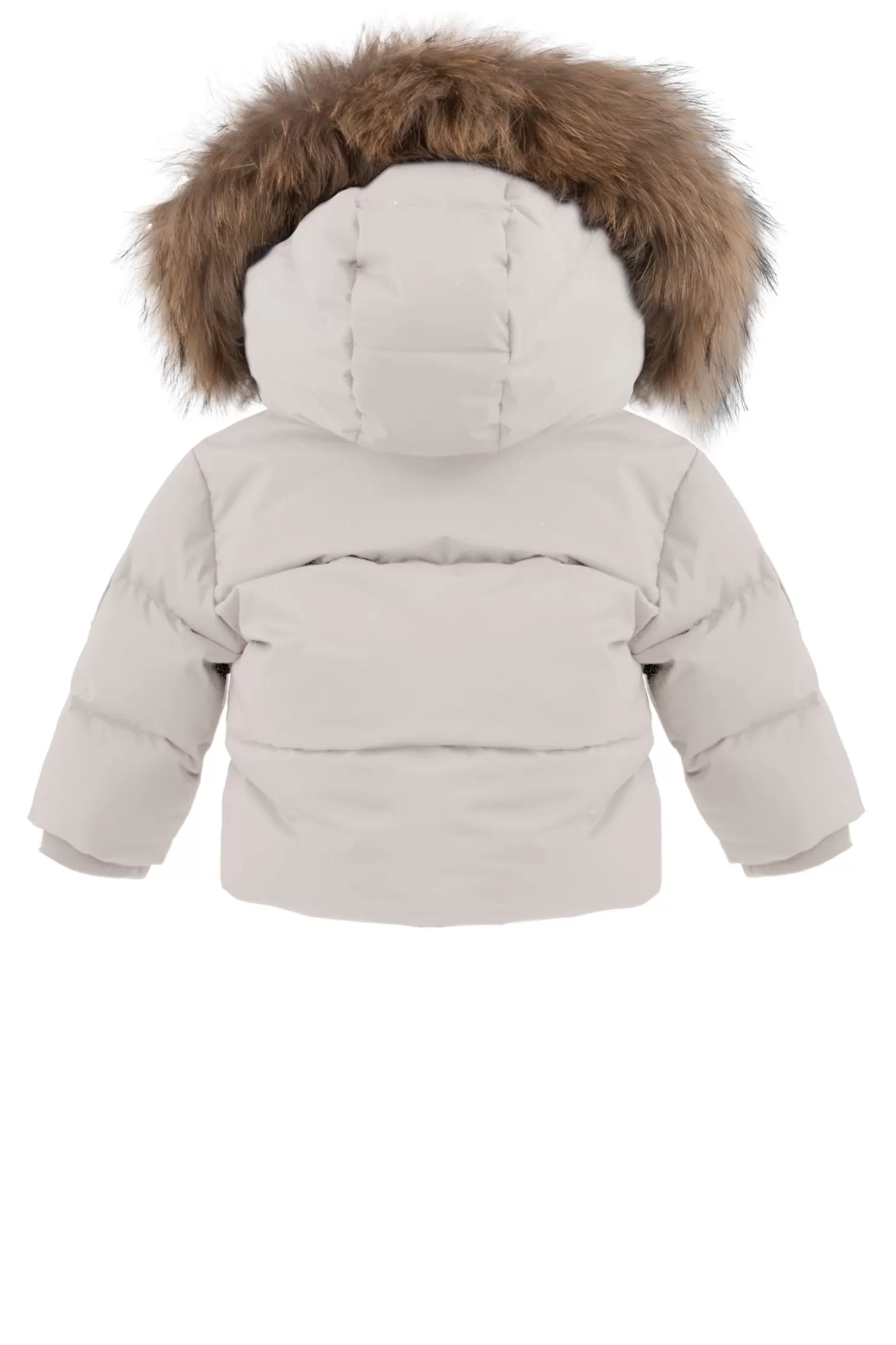 Baby-Bomboogie Baby-Daunenjacke Mit Kapuze Und Besatz Aus Pelz