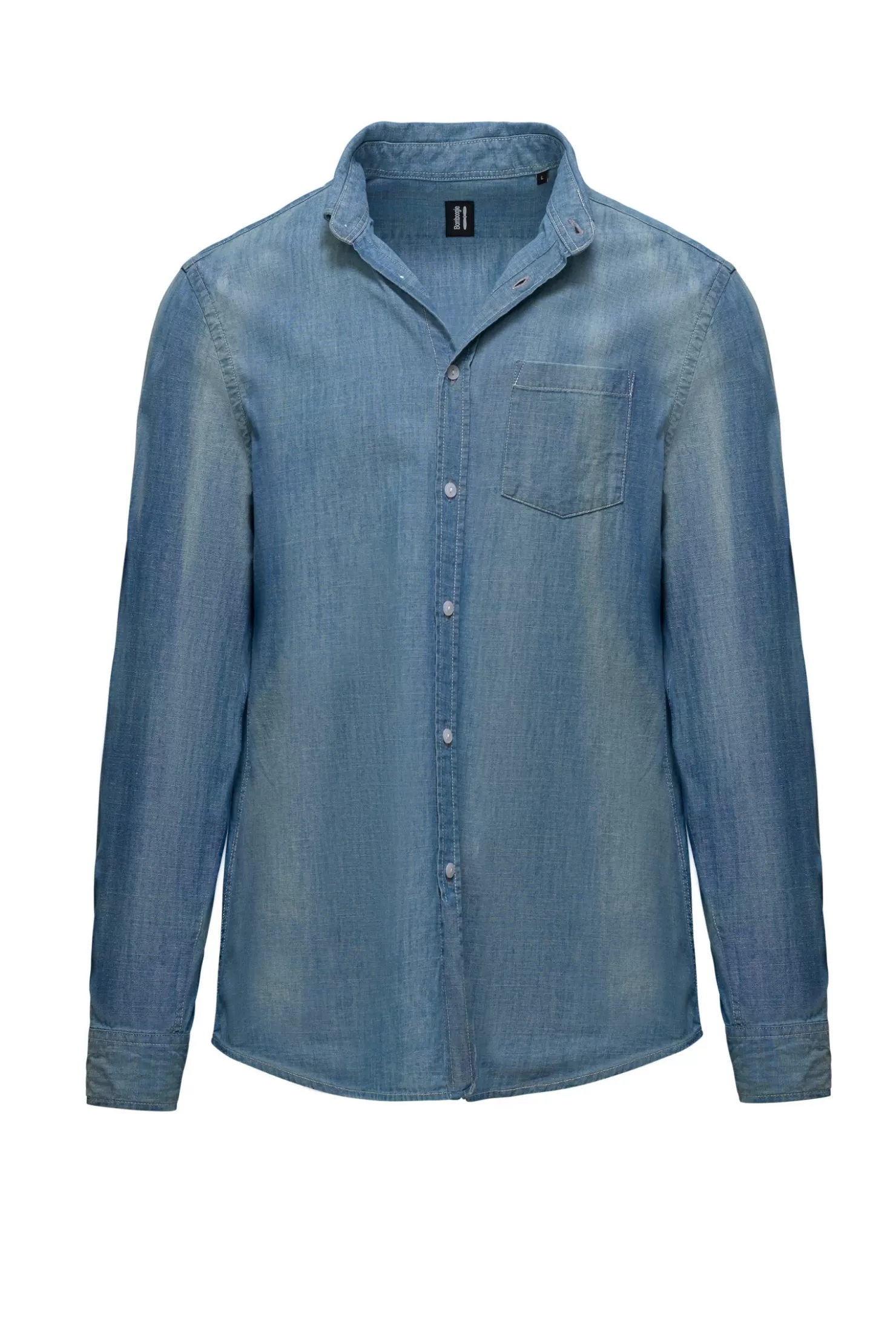 Hemden-Bomboogie Hemd Mit Button-down-Kragen Denim Light Blue