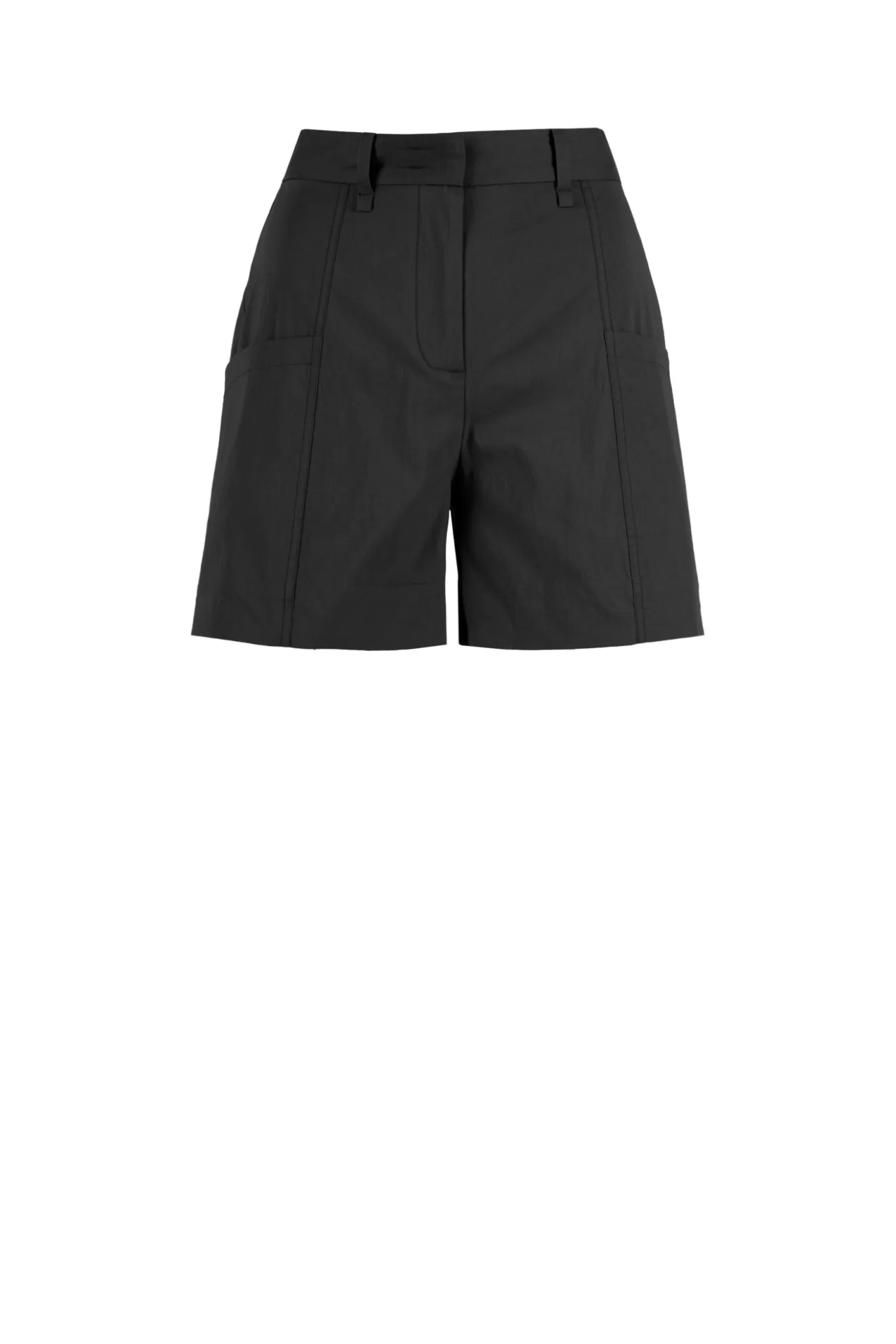 Bermuda & Shorts-Bomboogie Hochtaillierte Shorts Aus Baumwollsatin