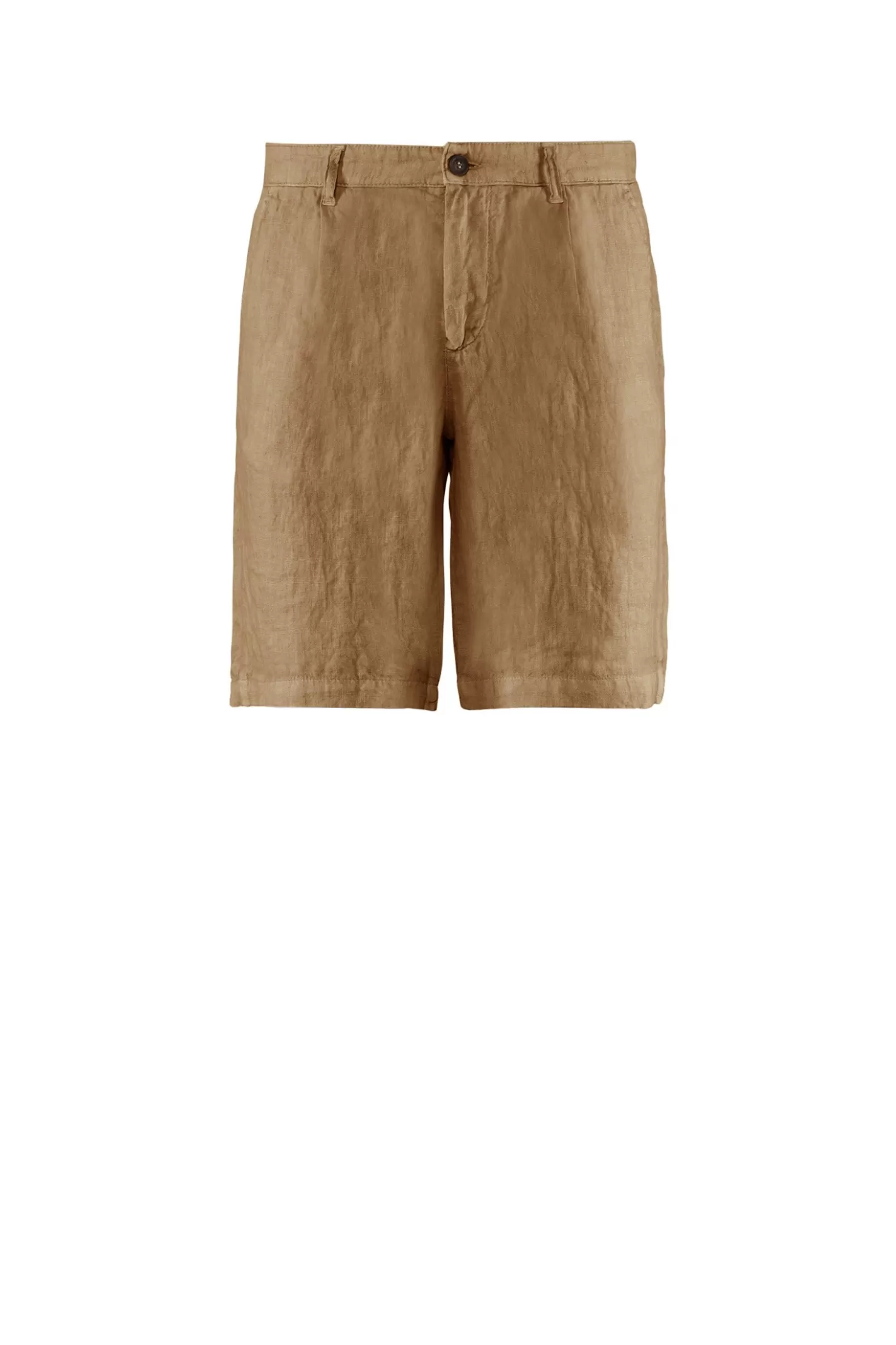 Bermuda & Shorts-Bomboogie Leinen Chino Bermudashorts Mit Bundfalten