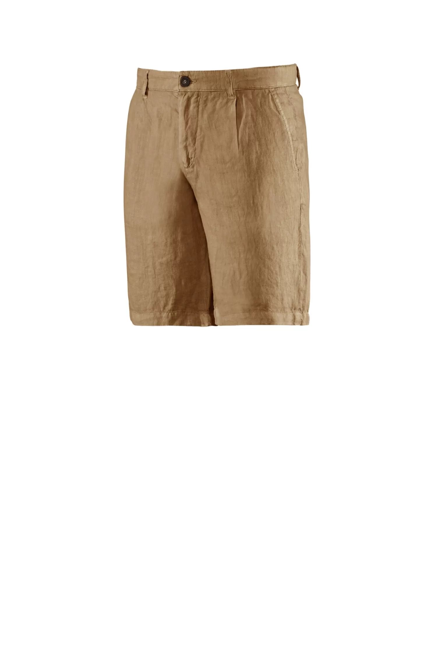 Bermuda & Shorts-Bomboogie Leinen Chino Bermudashorts Mit Bundfalten