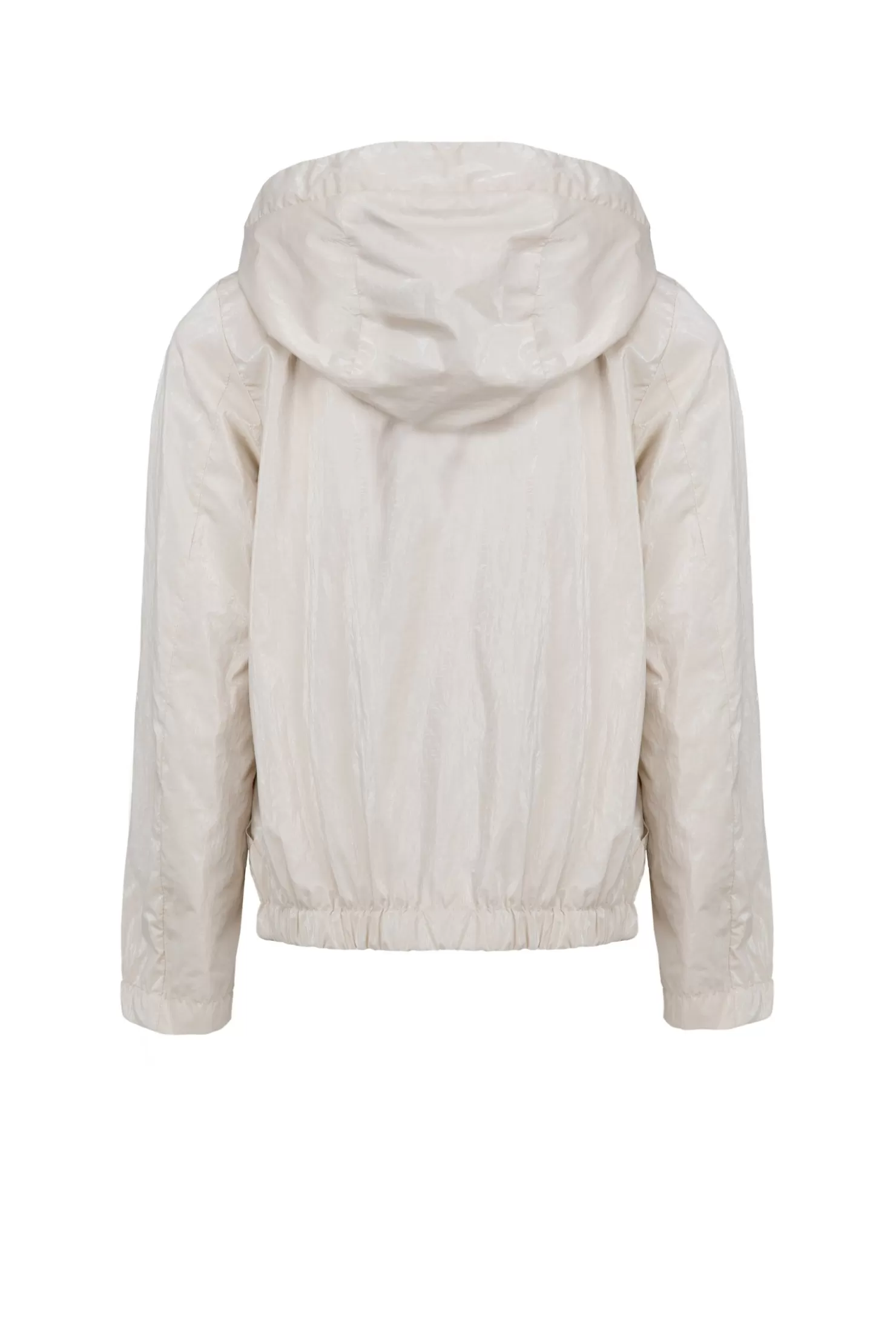 Mädchen-Bomboogie Mädchen-Jacke Aus Laminiertem Nylon Mit Kapuze Ivory