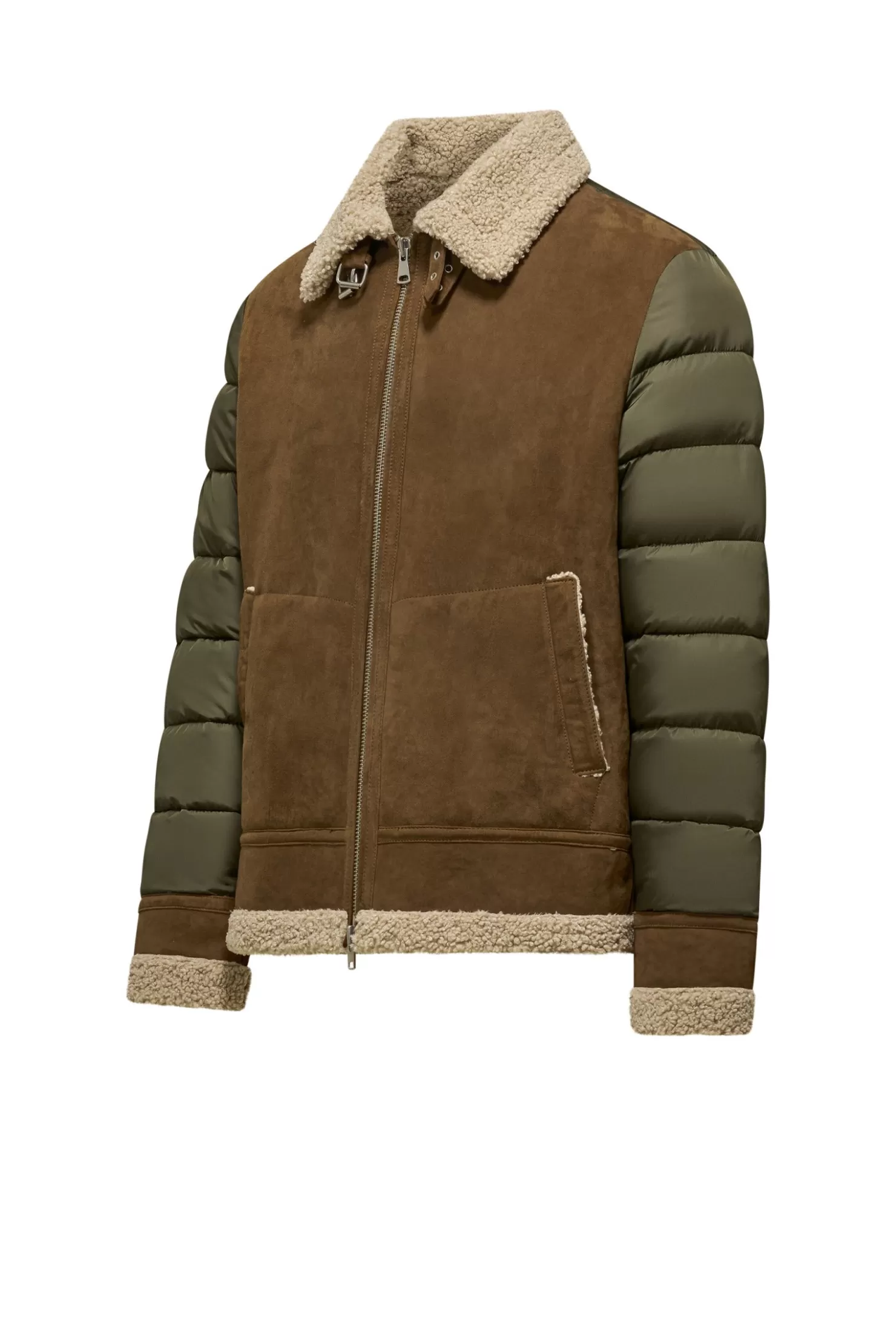 Lederjacken-Bomboogie Milk Lederjacke Brown/Green