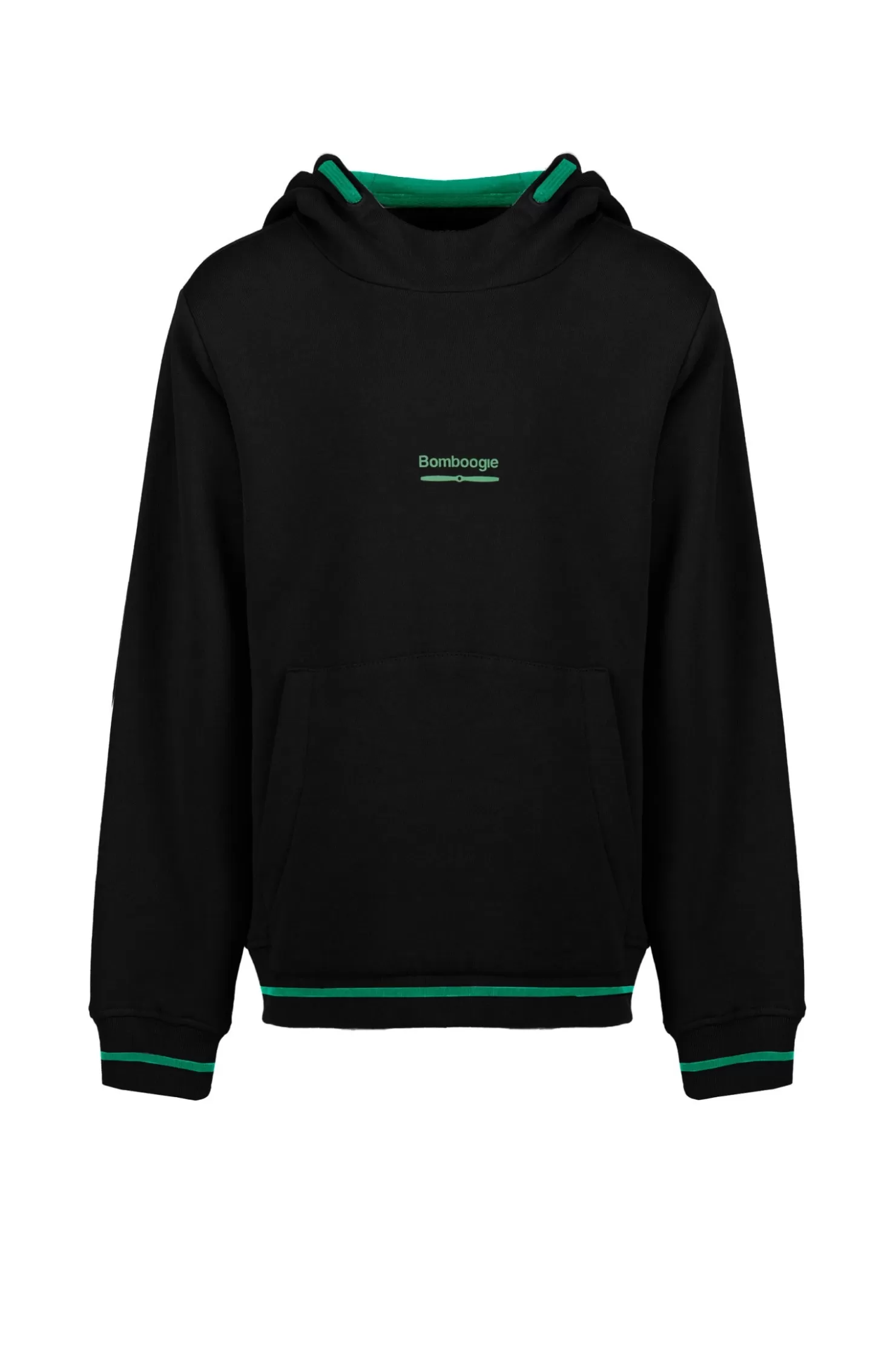 Jungen-Bomboogie Sweatshirt Für Jungen Aus Bio-Baumwolle Black