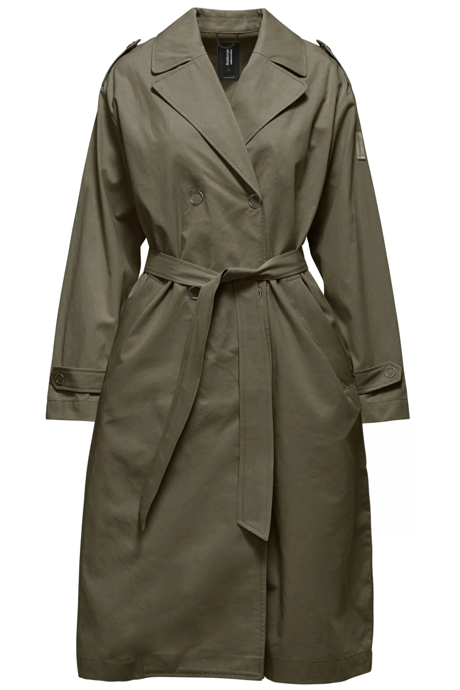 Trenchcoat-Bomboogie Trenchcoat Aus Baumwoll-Tencel-Gabardine