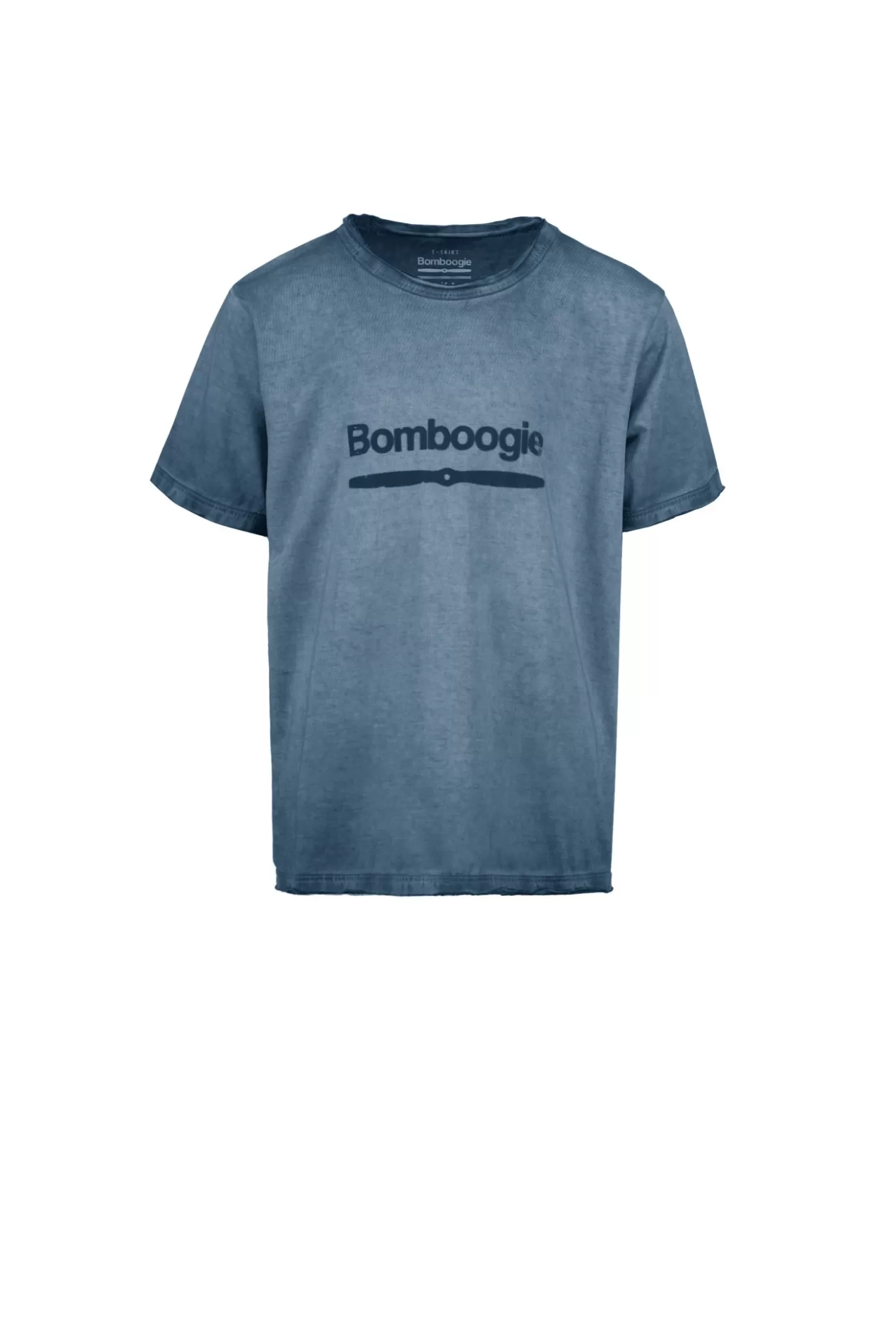 Bekleidung & Accessoires-Bomboogie T-Shirt Mit Rundhalsausschnitt Und Logo