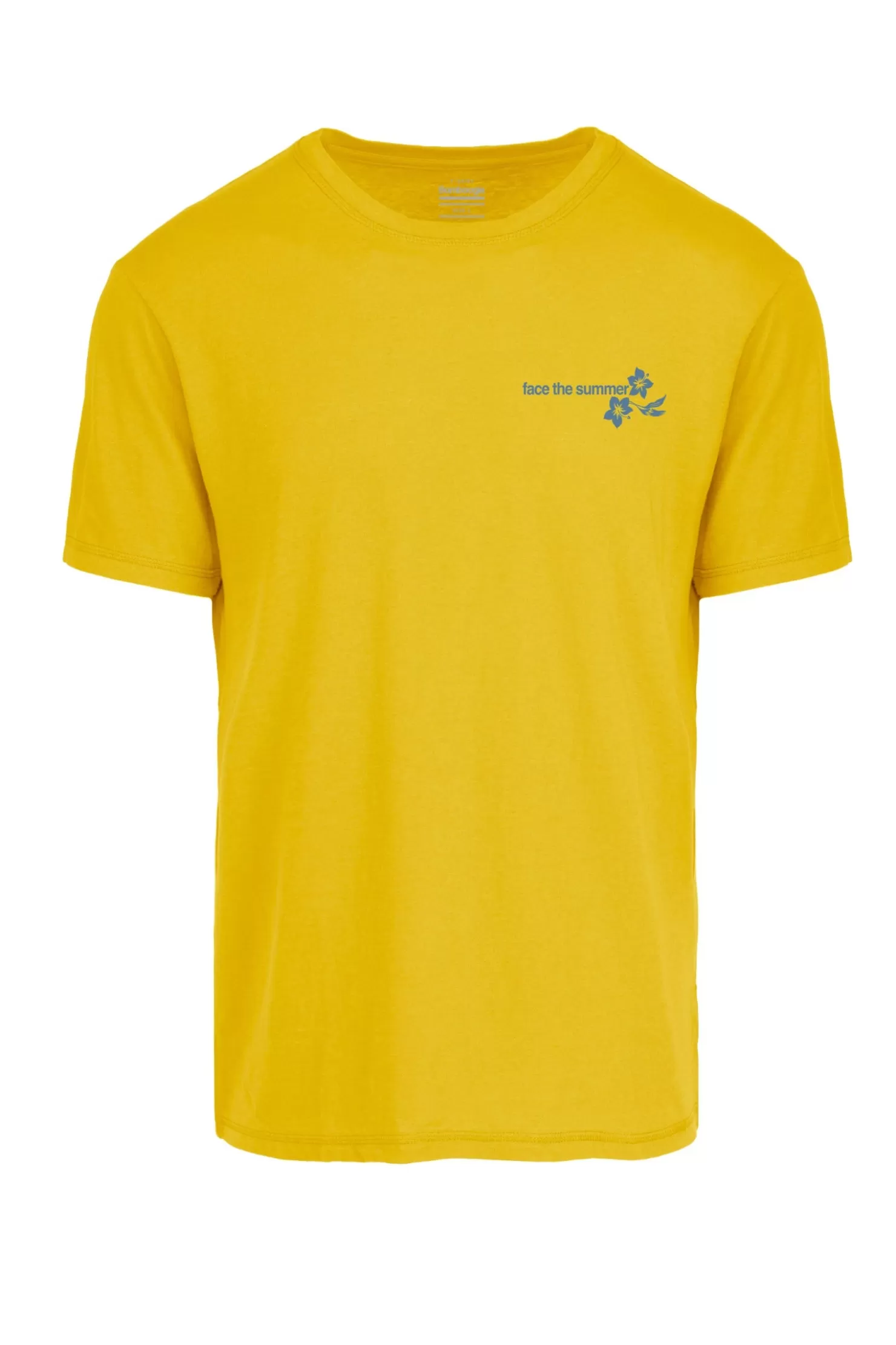 T-Shirts & Polos-Bomboogie T-Shirt Mit Rundhalsausschnitt Und Pin Up-Druck Auf Dem Rücken Sulphur Yellow