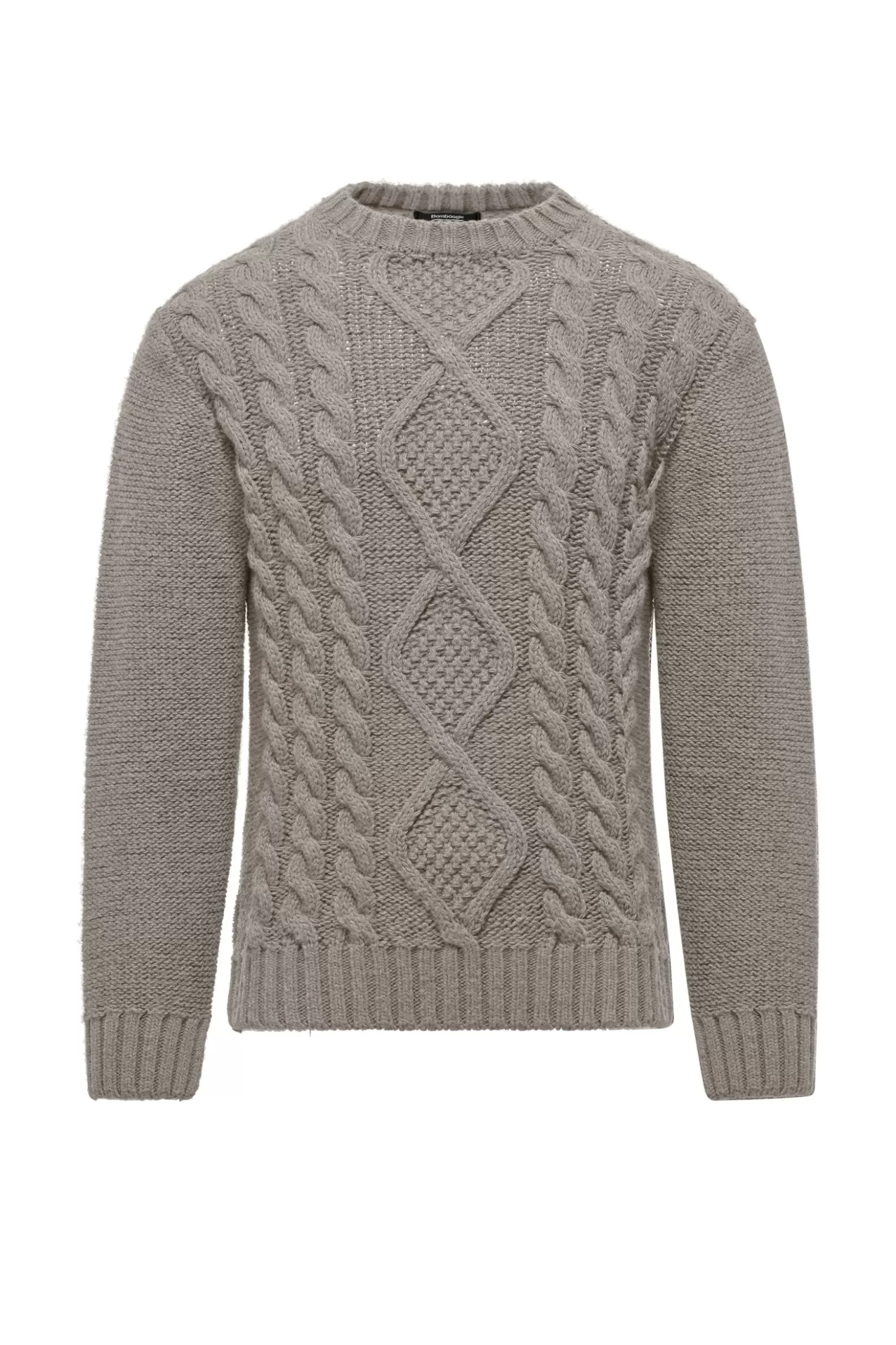 Pullover-Bomboogie Zopfmuster Rundhals Pullover